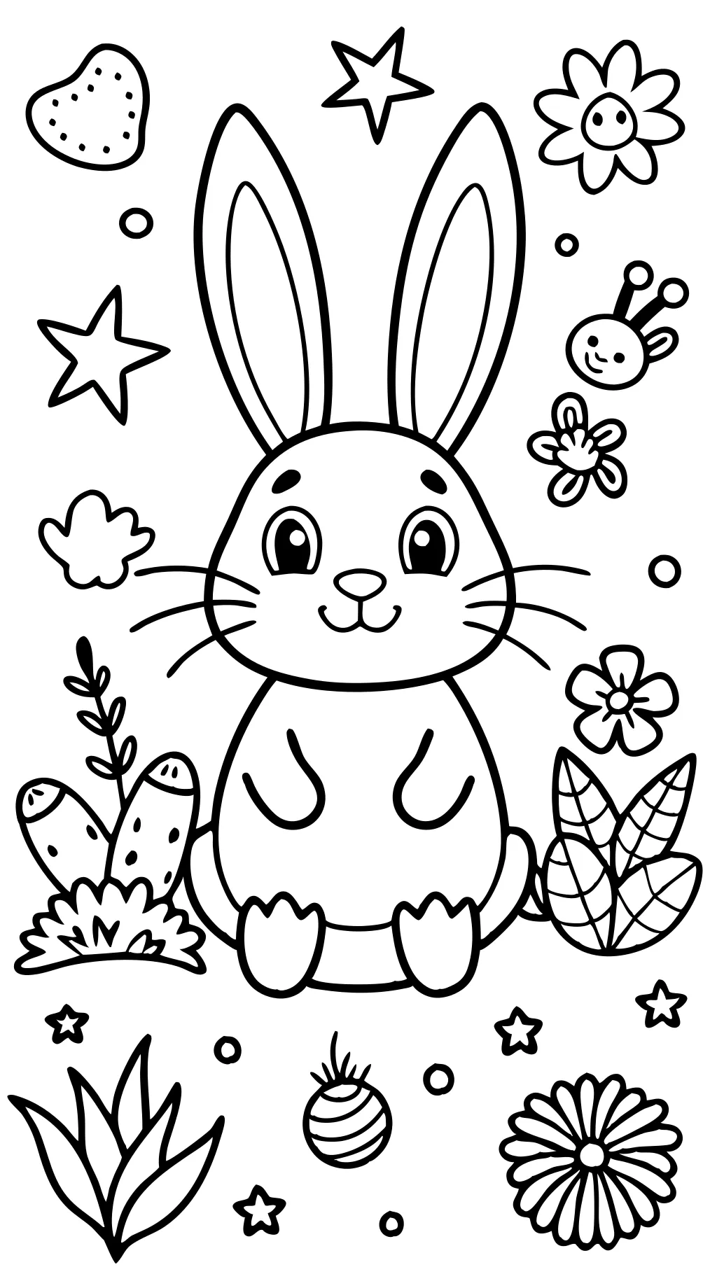 free coloring pages bunny